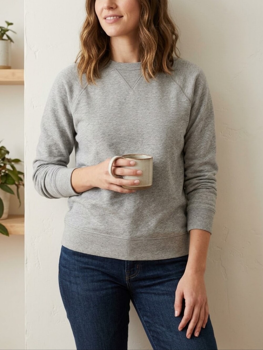 Everlane French Terry Crewneck Sweater